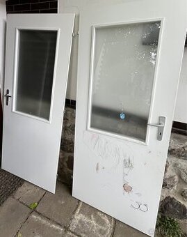 Dveře interiérové 80cm 1xP, 1xL za odvoz