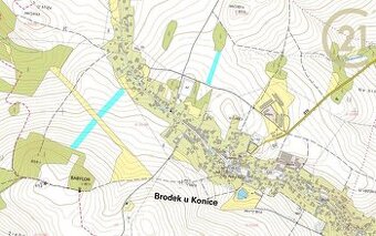 Brodek u Konice, zemědělské pozemky, 12 796,5 m2 - 1