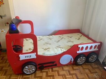 Dětská velmi dobrá postel “Hasičské auto”