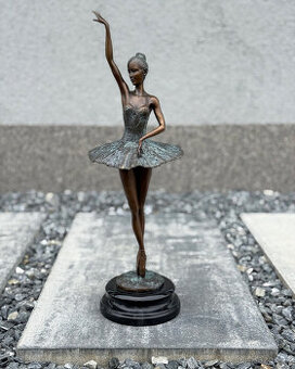 Bronzová socha Balerína luxusní  tanečnice dekorace a dárek