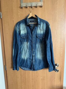 Panska jeansova kosile Zara