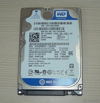 PEVNÝ DISK HDD 2,5" SE ZÁRUKOU - VÝPRODEJ