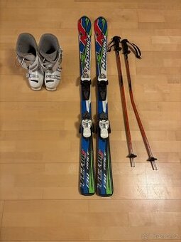 Lyž set dět nordica ráče 130 + boty Rossi