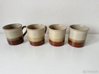 Krásné keramické hrnky - starožitné