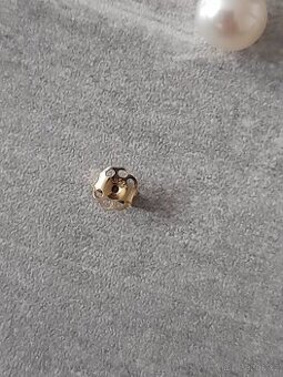 Dámské náušnice se sladkovodní perlou au585 14k