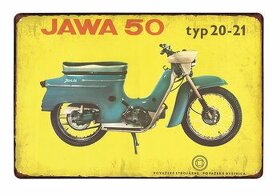 cedule plechová: Jawa 50 Typ 20-21 - Považské strojárne