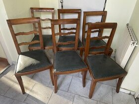Židle starožitné 6 ks