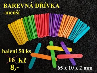 Dřívka, špachtle ... na tvoření