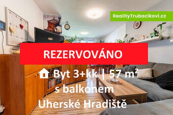 Prodej bytu 3+kk s balkonem, 57 m² Uherské Hradiště-Jarošov