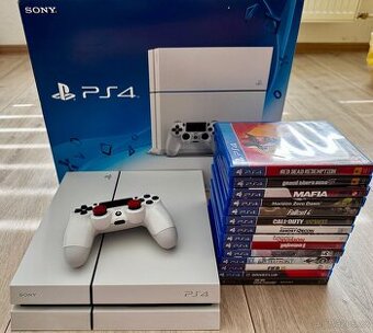 PlayStation 4 Glacier White + 14 her