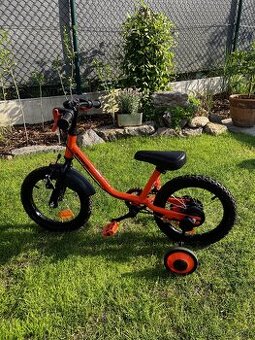 Dětské kolo Btwin 14" robot + postranní kolečka