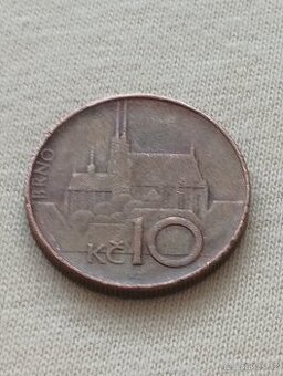 mince 10 Kč, ražba 1995, vzor 1993