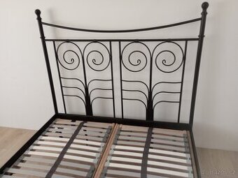 kovová postel Ikea Noresund 140x200 - rám+rošty