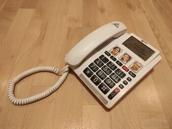 Geemarc CL9000 - Stolní telefon na SIM se zesílením zvuku