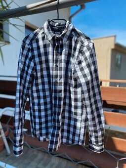 Černobílá košile kostkovaná - XS