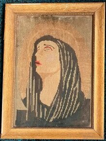 Prodám tkaný obraz Svatá