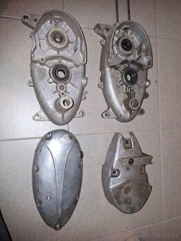 Jawa 50 pionyr - kartery, víka motoru