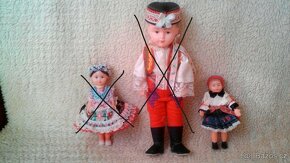 Vintage :  krojovaná panenka, plyšové hračky
