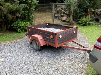 Přívěsný nákladní vozík - listová péra, vlastní výroba