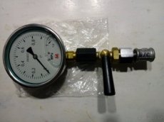 Manometry glycerinové 0-1 MPa (0-10 bar) s kohoutem