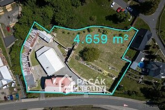 Prodej pozemku s výměrou 4.659 m2 v srdci Tršic, ev.č. 00644