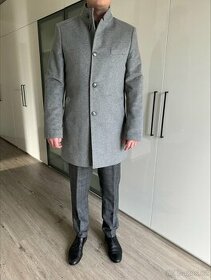 Pánský kabát Tommy Hilfiger, šedý