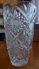Skleněná váza - křišťálové sklo Bohemia Crystal - 1