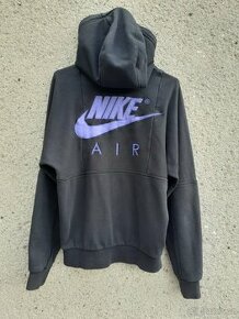 Vintage y2k Nike Air černá mikina s kapucí na zip hoodie - 1