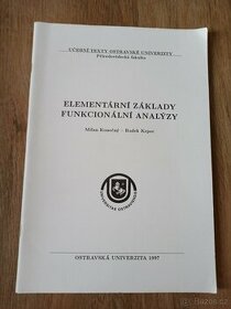 elementární základy funkcionální analýzy - učební texty