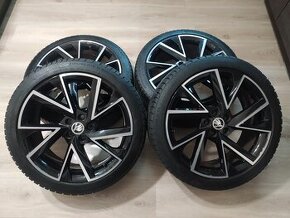 Alu kola Škoda R18 včetně ZIMNÍ PNEU 205/45 R18 Continental - 1