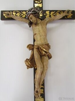 Ježíš Kristus s křížem (18. století, Itálie)