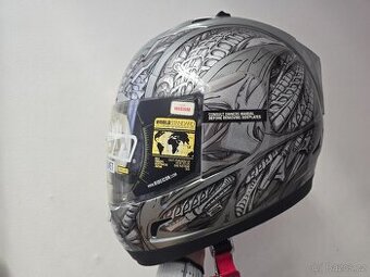 Integrální přilba Icon Alliance Speedmetal stříbrná /černá M