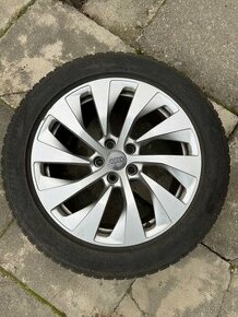 4x alu kola 5x112 18 a zimni pneu Bridgestone 225/55 R18