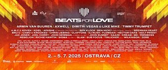 Prodám 4 denní vstupenky na Beats for love B4L 2025