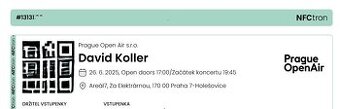 2 lístky na Davida Kollera 26.6.2025