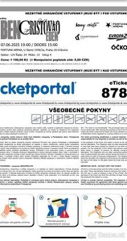 Vstupenka na Bena