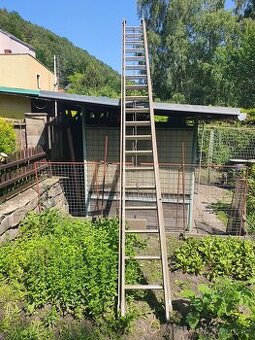 Alu žebřík výsuvný 2x6 m