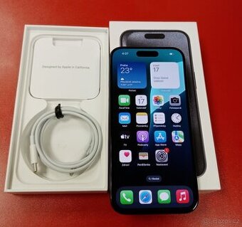 Apple iPhone 15 Pro 128GB - stav A