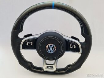VOLANT VOLKSWAGEN R RLINE GTI - PERFOROVANA KOZA / KARBÓN