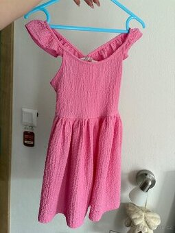 Dívčí šaty růžové 98/104 - 1