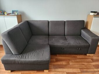 Rozkládací gauč s úložným prostorem