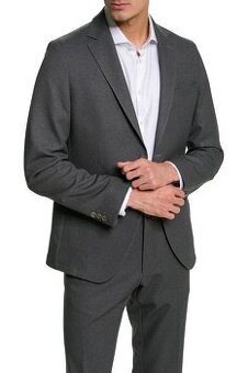BUGATTI LUXUSNÍ PÁNSKÝ OBLEK TM ŠEDÝ-VEL L