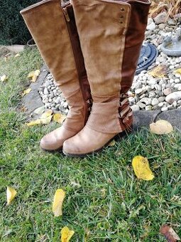 Zimní kozačky 41 hnědé