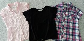 Dívčí halenky H&M, košile F&F vel.134