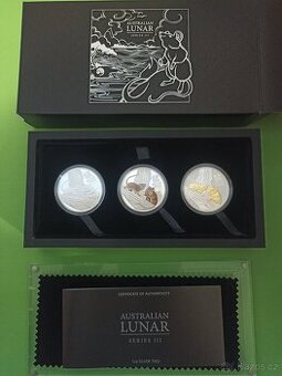 Lunarní serie 3x1oz ročník 2020 Year of the Mouse