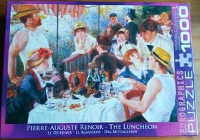 Puzzle 2x krásné - Paříž a Renoir. Nepoužité.