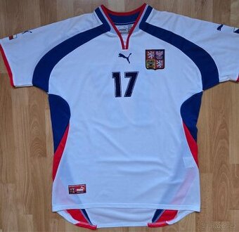 Česko fotbalový dres Šmicer Puma #17 2000-2002