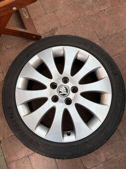 Alu kola R17, 5x112 Et 49, letní pneu 225/45/17