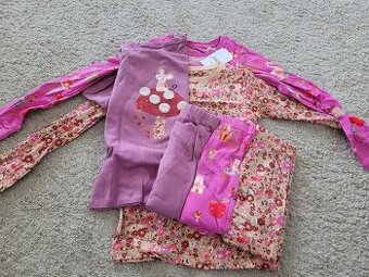 3pack dlouhá dvoudílná pyžama 122