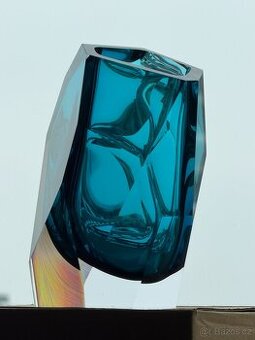 LaSvit Crystal Rock by Arik Levy luxusní váza modrá, NOVÁ